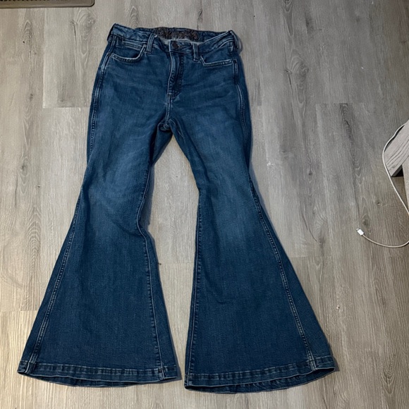 Wrangler Denim - Wrangler Dark Blue Wide Leg Jeans